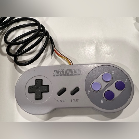 Original 1991 Super Nintendo Bundle Console/Power Cable/Controllers FLAWED - Picture 12 of 12